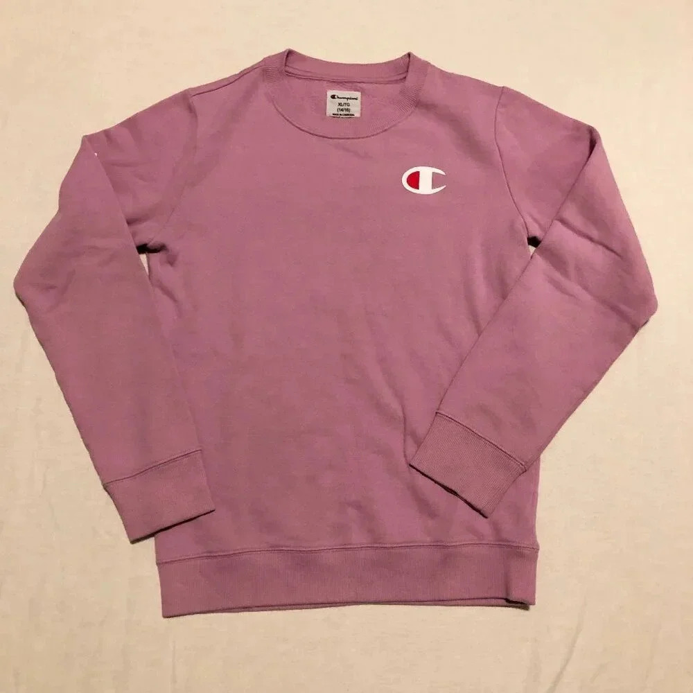 Champion Sweater Girls XL Extra Large Kids Size 14-16 Crewneck